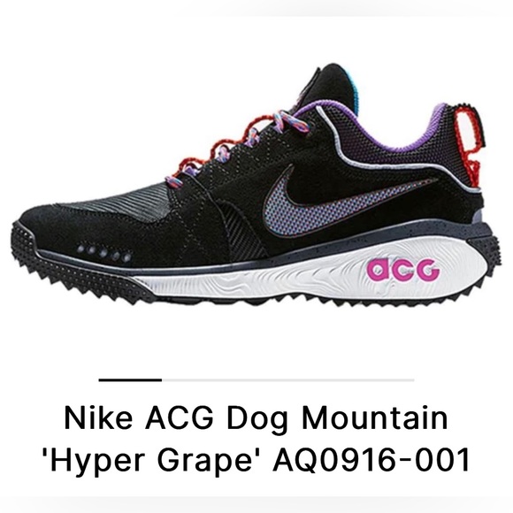 Nike ACG DOG Mountain Hyper Grape Sneakers Mens 10.5 - Picture 1 of 11